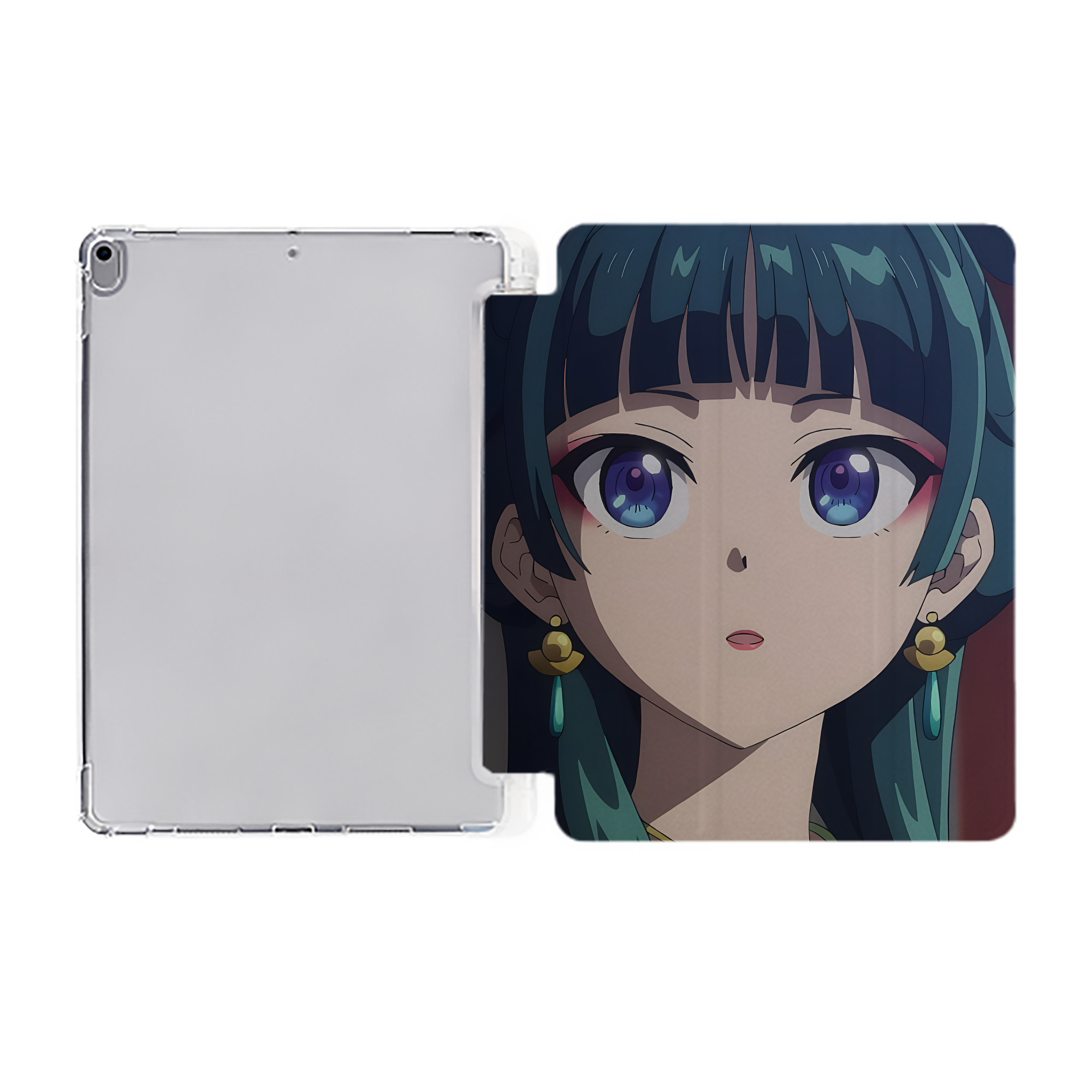 （画像用） 薬屋のひとりごと The Apothecary Diaries IPad ケース ペン収納付き 三つ折りスタンド PUレザー×シリコン 対応機種9.5/10.5/10.9インチ